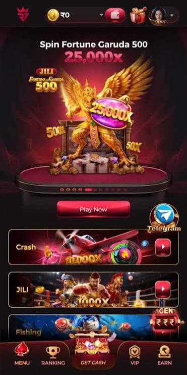 Raja7 game login screen